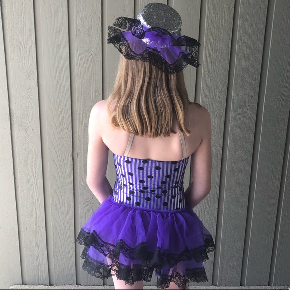 Dance Costume with Hat ~ Girls Size 12-14 - Picture 4 of 11